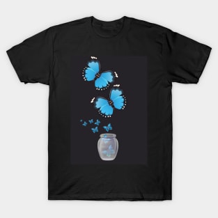 beautiful blue butterflies T-Shirt